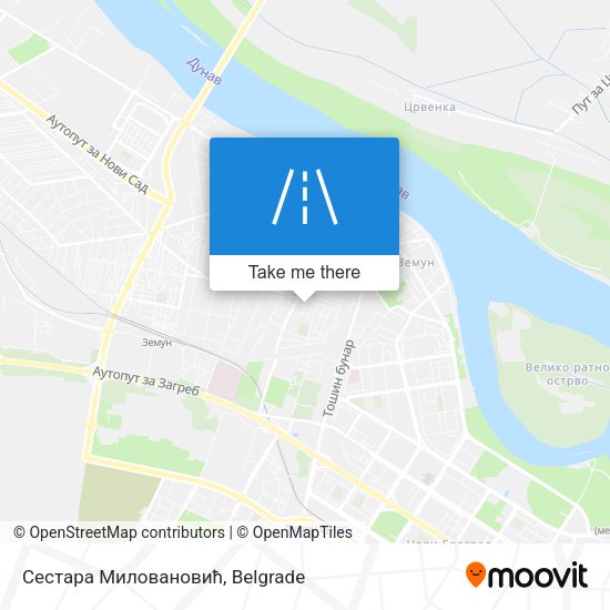 Сестара Миловановић map