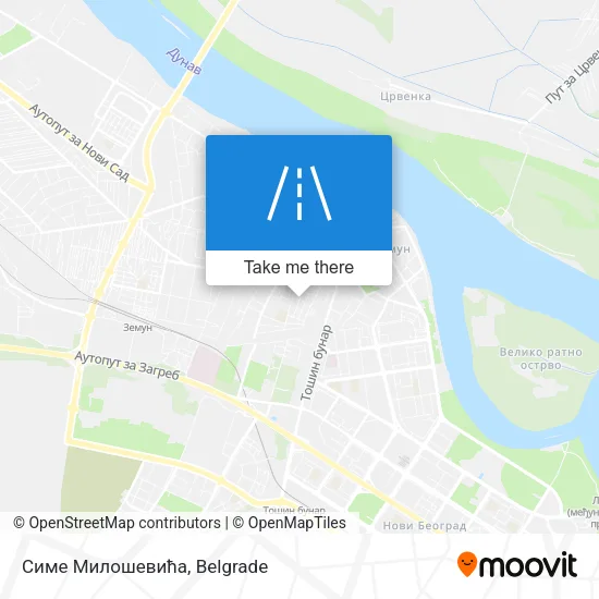 Симе Милошевића map