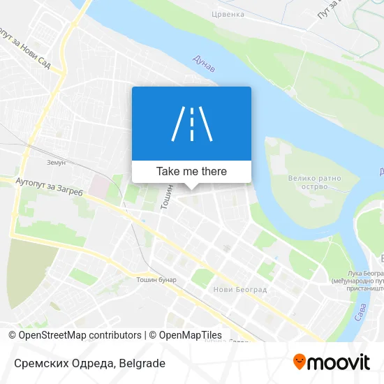 Сремских Одреда map