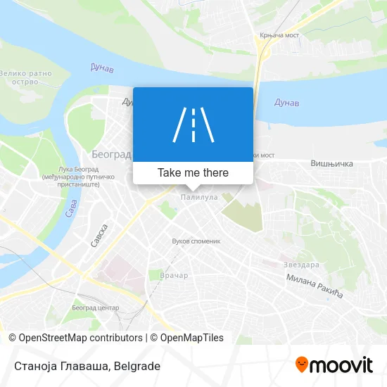 Станоја Главаша map