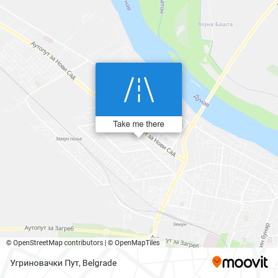 Угриновачки Пут map