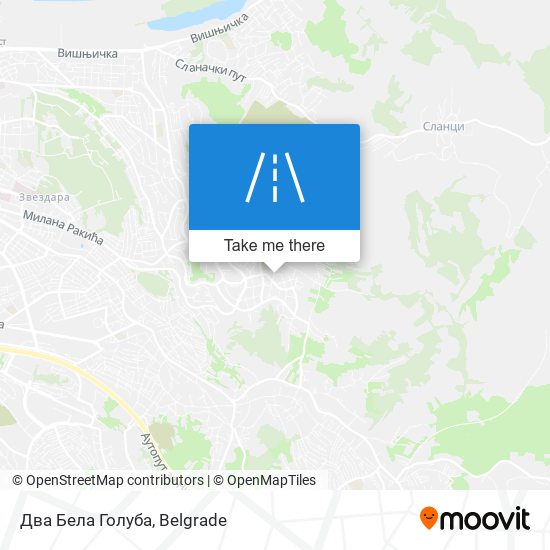 Два Бела Голуба map