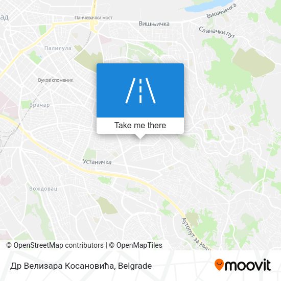 Др Велизара Косановића map