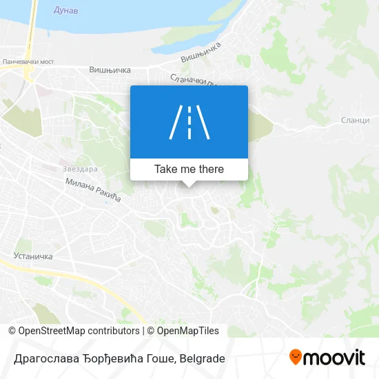 Драгослава Ђорђевића Гоше map