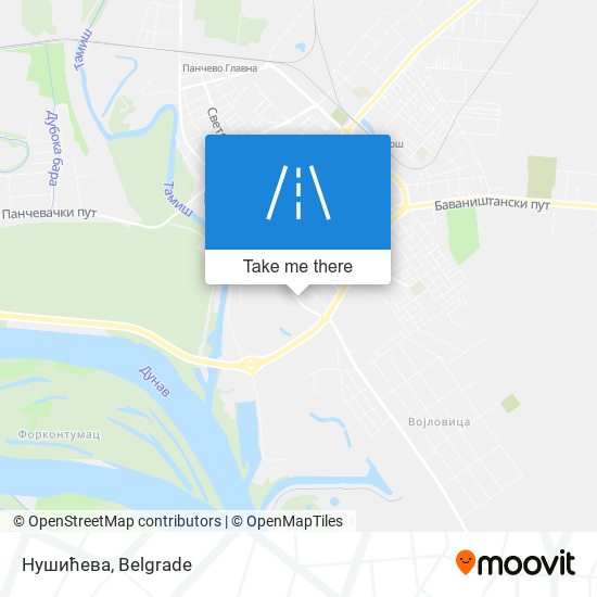 Нушићева map