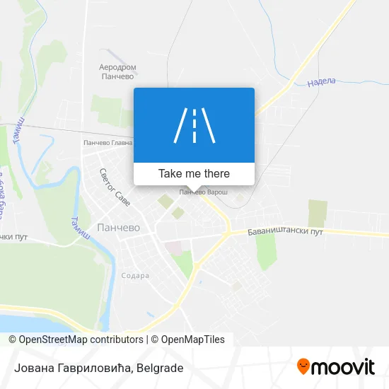 Јована Гавриловића map