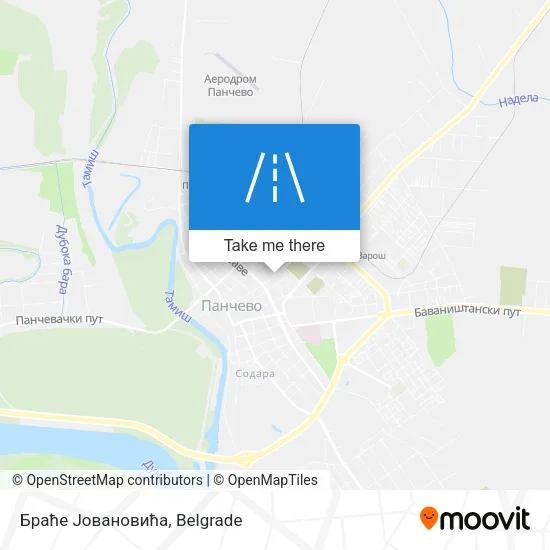 Браће Јовановића map