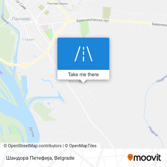 Шандора Петефија map