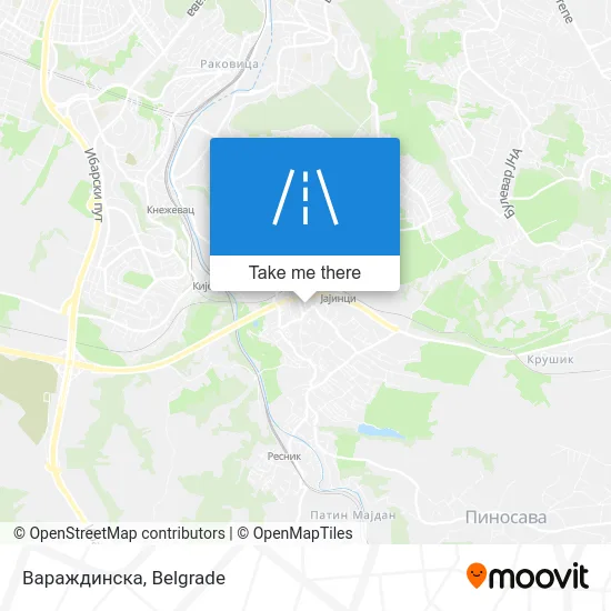 Вараждинска map