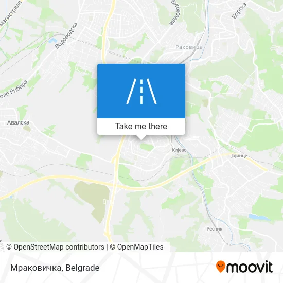 Мраковичка map