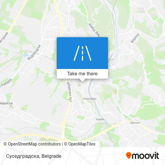 Суседградска map