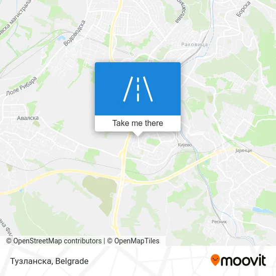 Тузланска map