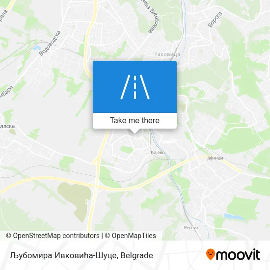 Љубомира Ивковића-Шуце map