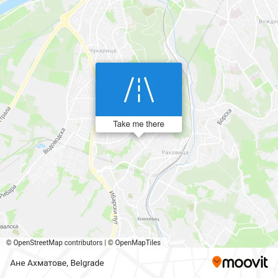 Ане Ахматове map