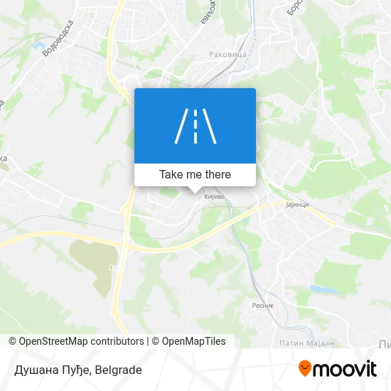 Душана Пуђе map