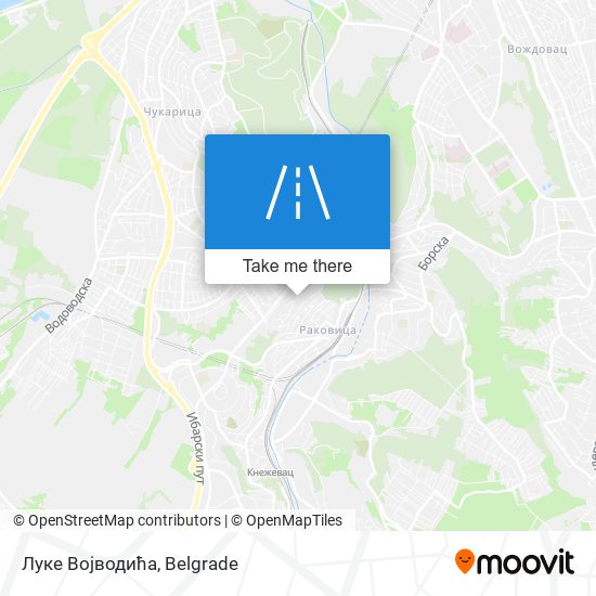 Луке Војводића map