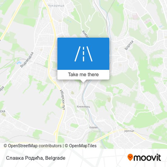 Славка Родића map