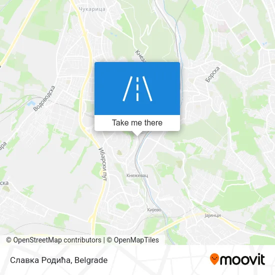 Славка Родића map