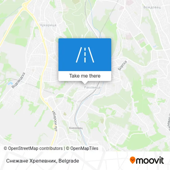 Снежане Хрепевник map