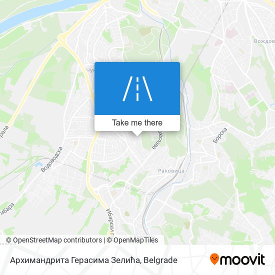 Архимандрита Герасима Зелића map