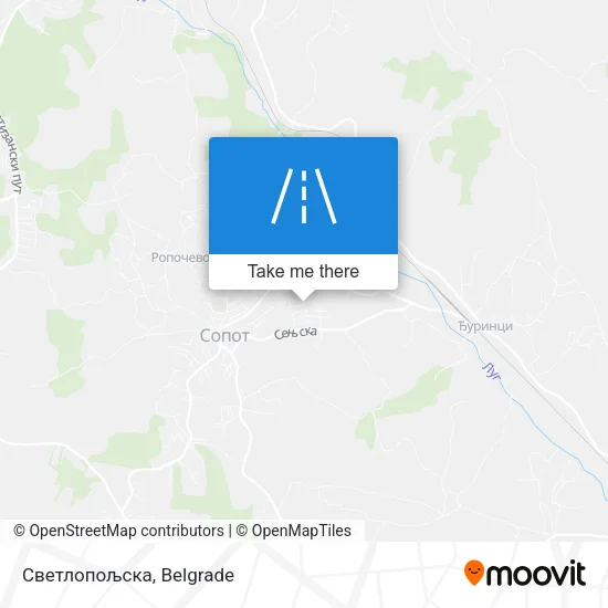 Светлопољска map