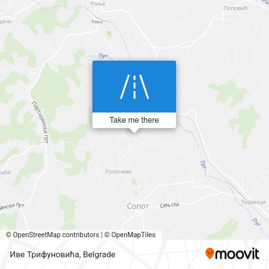 Иве Трифуновића map