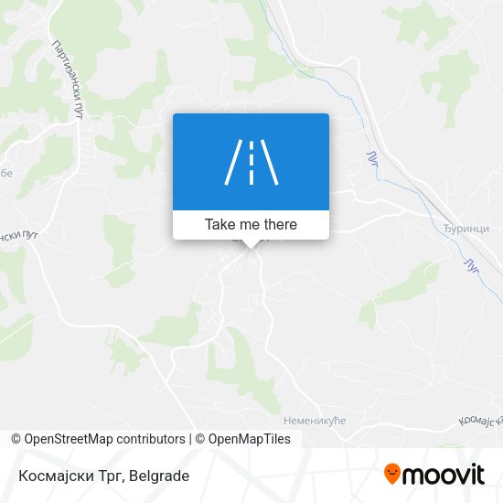 Космајски Трг map