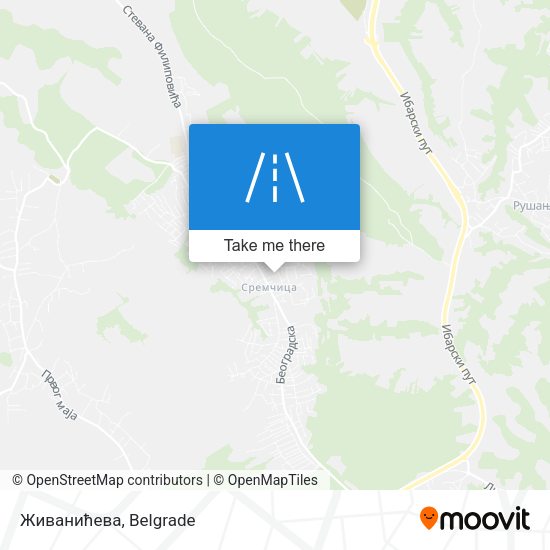 Живанићева map