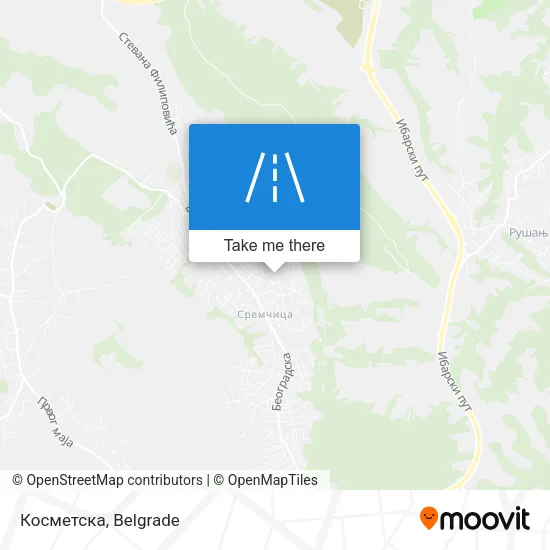 Косметска map