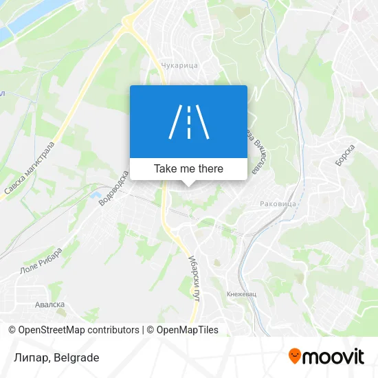 Липар map