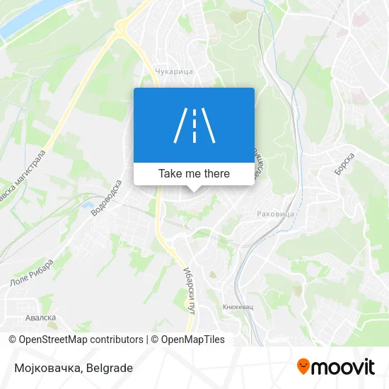 Мојковачка map