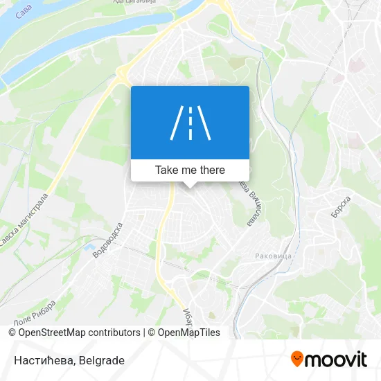 Настићева map