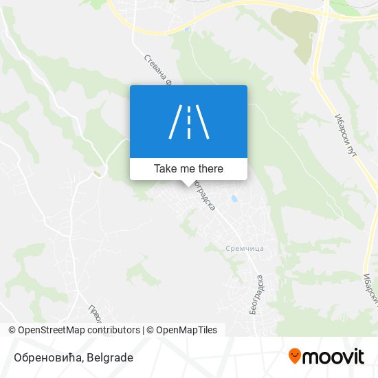 Обреновића map