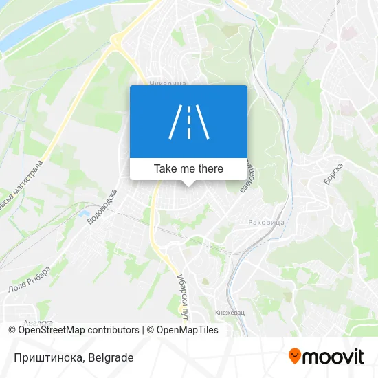 Приштинска map