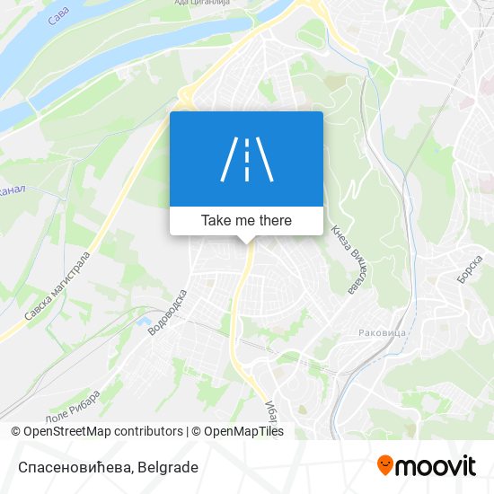 Спасеновићева map