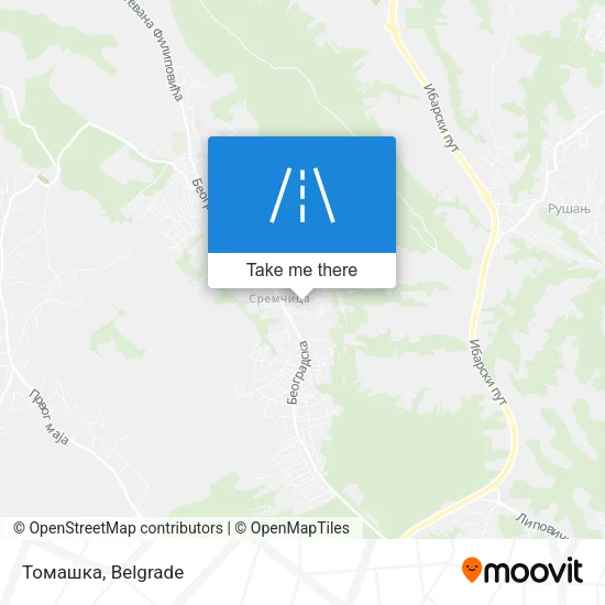 Томашка map