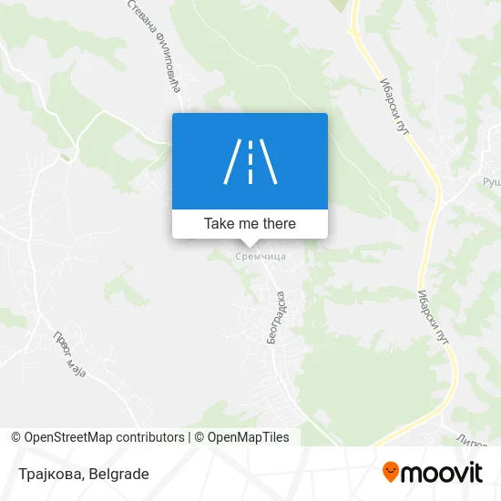 Трајкова map