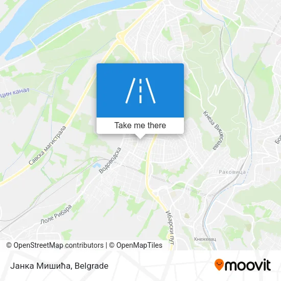 Јанка Мишића map