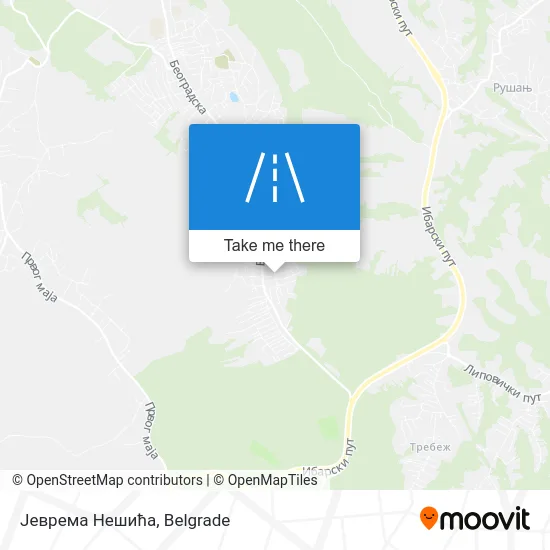 Јеврема Нешића map