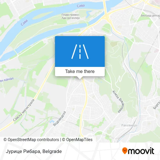 Јурице Рибара map