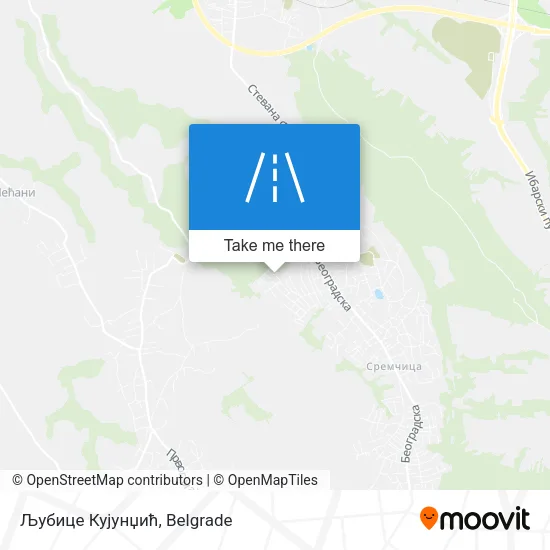 Љубице Кујунџић map