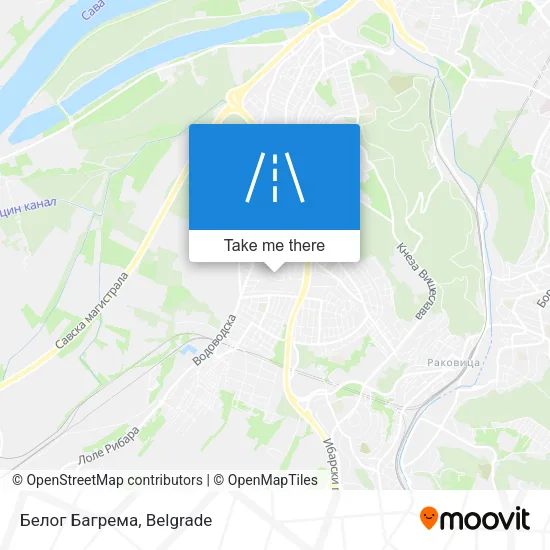 Белог Багрема map