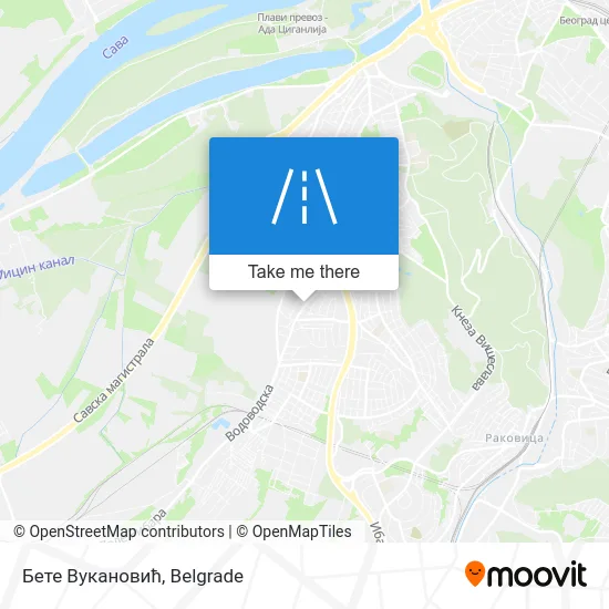 Бете Вукановић map