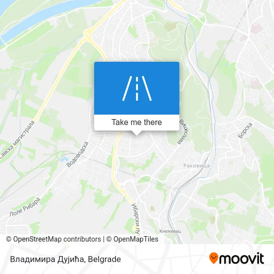 Владимира Дујића map