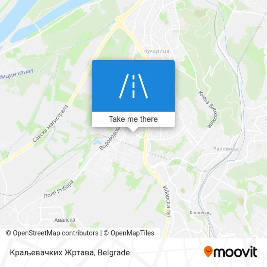 Краљевачких Жртава map