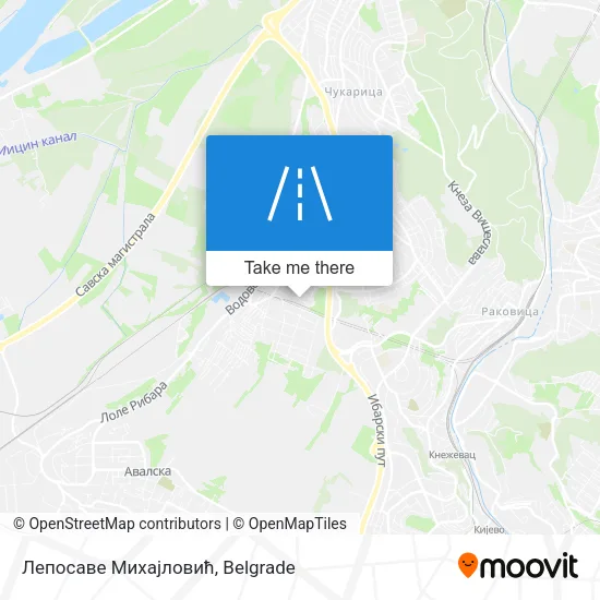 Лепосаве Михајловић map