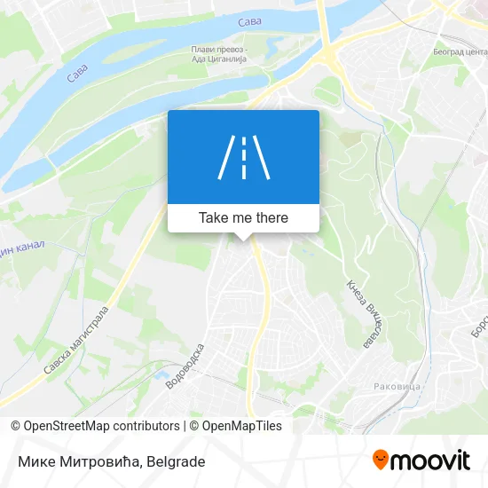 Мике Митровића map