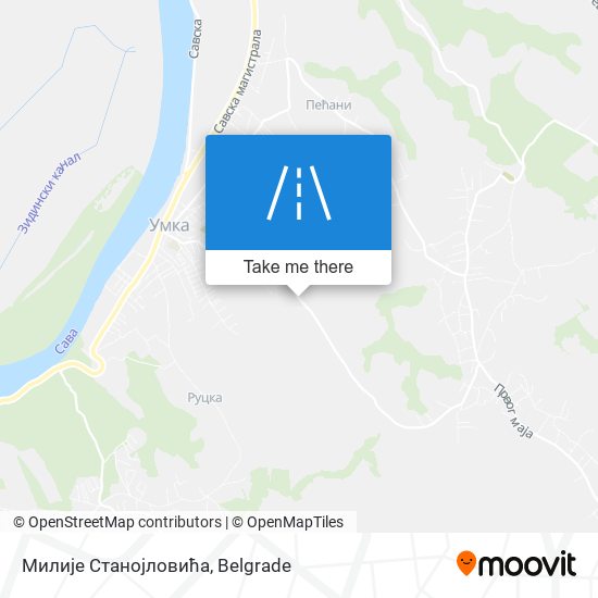 Милије Станојловића map