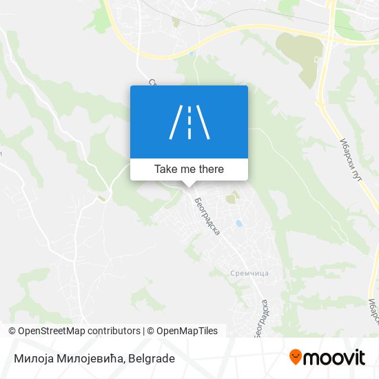 Милоја Милојевића map