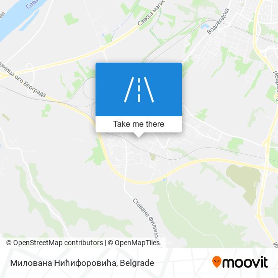 Милована Нићифоровића map